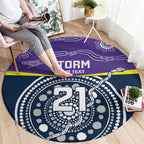 Custom Storm Spirit Round Carpet Road to Glory Indigenous Aboriginal - Aussie Hoodie