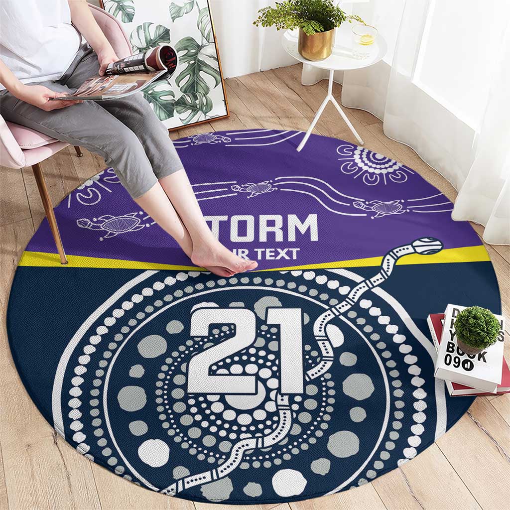 Custom Storm Spirit Round Carpet Road to Glory Indigenous Aboriginal - Aussie Hoodie