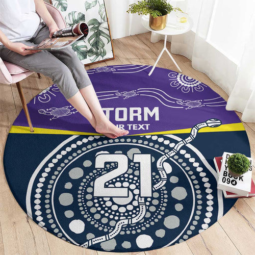 Custom Storm Spirit Round Carpet Road to Glory Indigenous Aboriginal - Aussie Hoodie