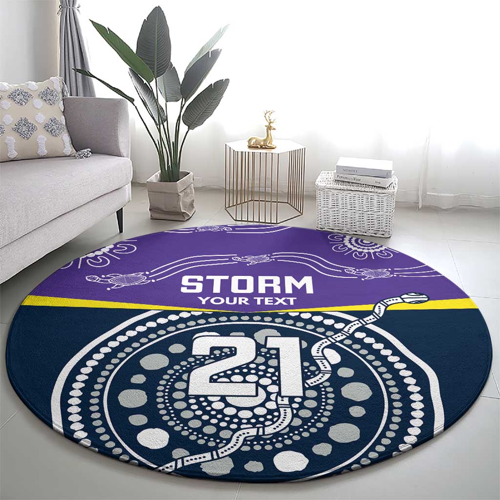 Custom Storm Spirit Round Carpet Road to Glory Indigenous Aboriginal - Aussie Hoodie