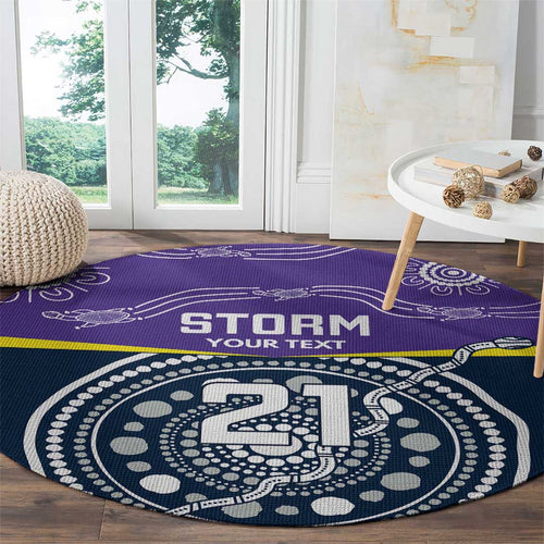 Custom Storm Spirit Round Carpet Road to Glory Indigenous Aboriginal - Aussie Hoodie