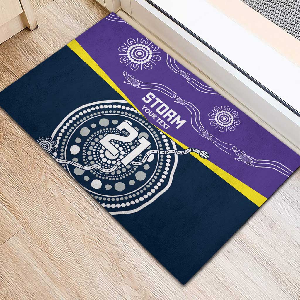 Custom Storm Spirit Rubber Doormat Road to Glory Indigenous Aboriginal - Aussie Hoodie