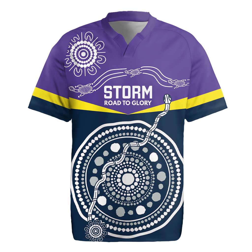 Custom Storm Spirit Rugby Jersey Road to Glory Indigenous Aboriginal - Aussie Hoodie