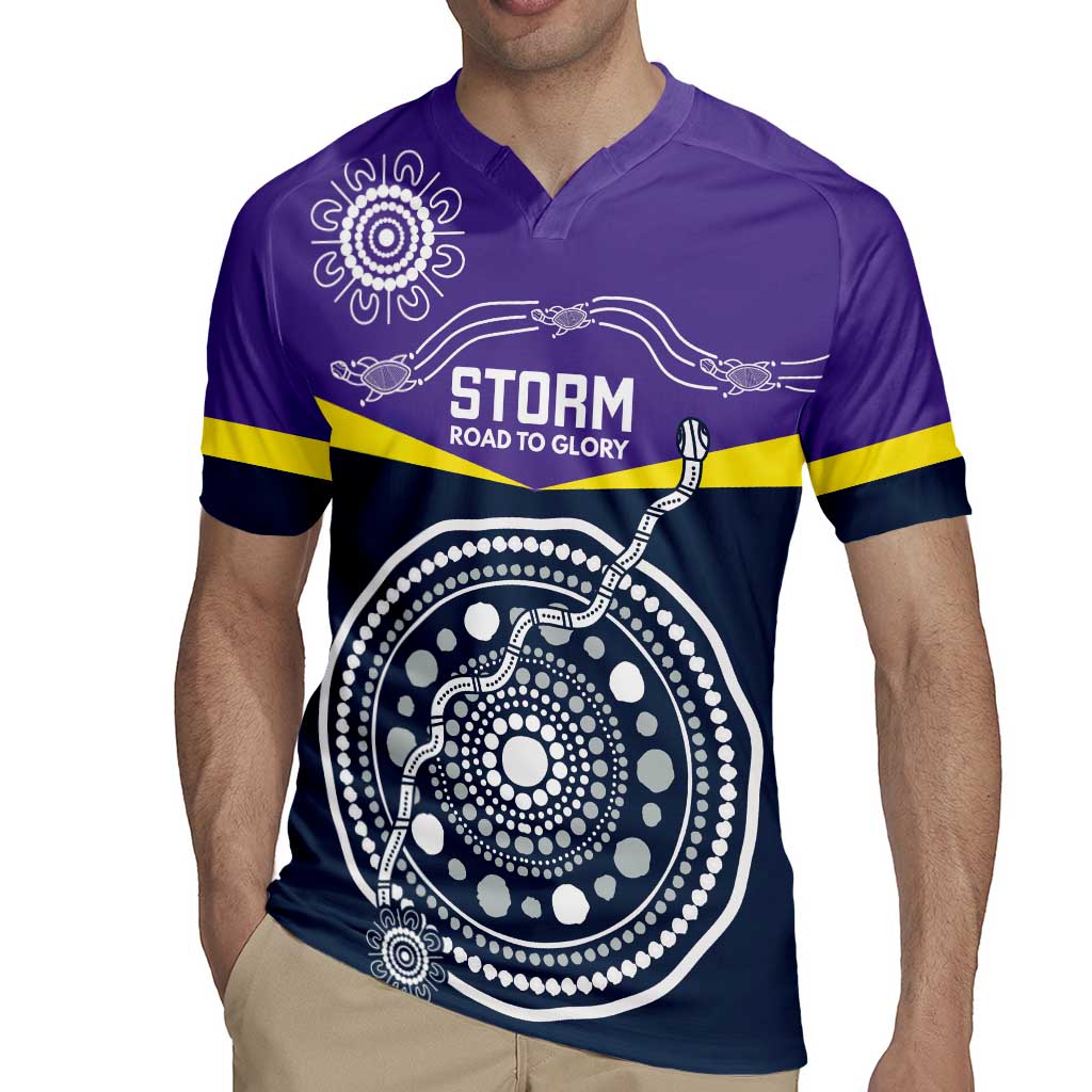 Custom Storm Spirit Rugby Jersey Road to Glory Indigenous Aboriginal - Aussie Hoodie