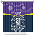 Custom Storm Spirit Shower Curtain Road to Glory Indigenous Aboriginal - Aussie Hoodie