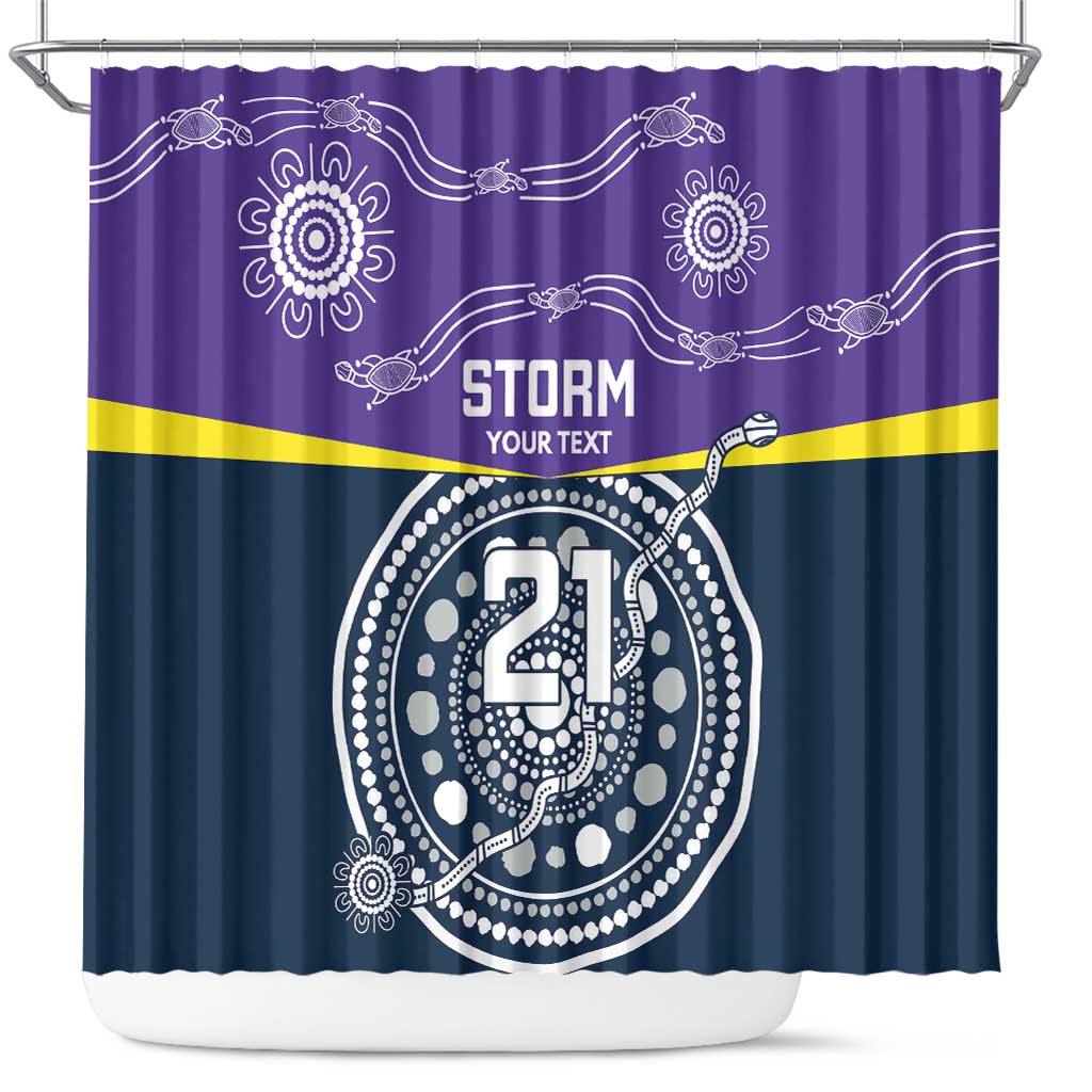 Custom Storm Spirit Shower Curtain Road to Glory Indigenous Aboriginal - Aussie Hoodie