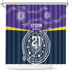 Custom Storm Spirit Shower Curtain Road to Glory Indigenous Aboriginal - Aussie Hoodie
