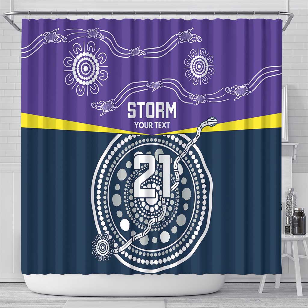 Custom Storm Spirit Shower Curtain Road to Glory Indigenous Aboriginal - Aussie Hoodie