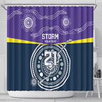 Custom Storm Spirit Shower Curtain Road to Glory Indigenous Aboriginal - Aussie Hoodie