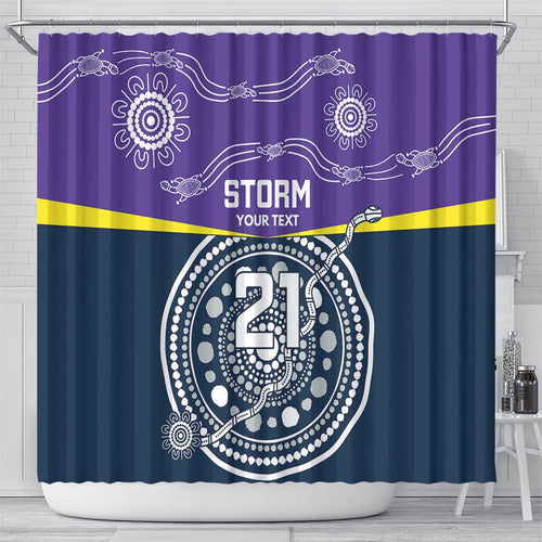Custom Storm Spirit Shower Curtain Road to Glory Indigenous Aboriginal - Aussie Hoodie