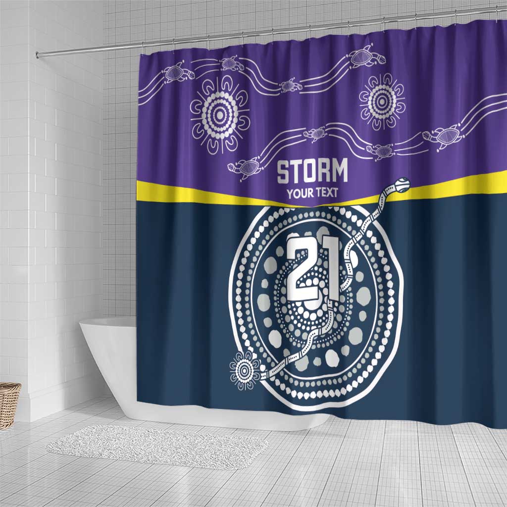 Custom Storm Spirit Shower Curtain Road to Glory Indigenous Aboriginal - Aussie Hoodie