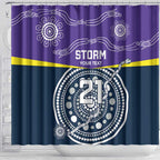Custom Storm Spirit Shower Curtain Road to Glory Indigenous Aboriginal - Aussie Hoodie