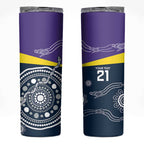 Custom Storm Spirit Skinny Tumbler Road to Glory Indigenous Aboriginal - Aussie Hoodie