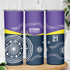 Custom Storm Spirit Skinny Tumbler Road to Glory Indigenous Aboriginal - Aussie Hoodie