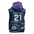 Custom Storm Spirit Sleeveless Hoodie Road to Glory Indigenous Aboriginal - Aussie Hoodie
