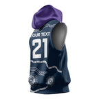 Custom Storm Spirit Sleeveless Hoodie Road to Glory Indigenous Aboriginal - Aussie Hoodie