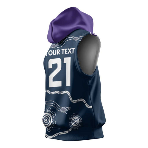 Custom Storm Spirit Sleeveless Hoodie Road to Glory Indigenous Aboriginal - Aussie Hoodie