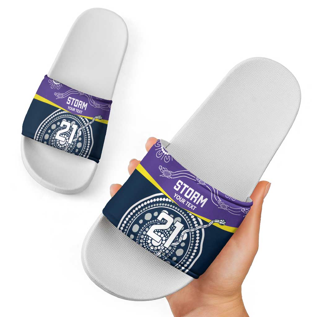 Custom Storm Spirit Slide Sandals Road to Glory Indigenous Aboriginal - Aussie Hoodie