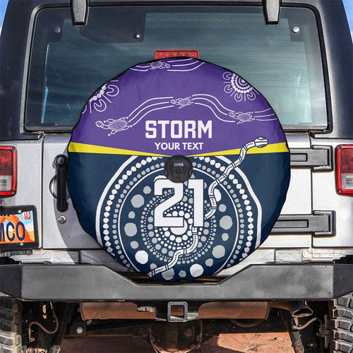 Custom Storm Spirit Spare Tire Cover Road to Glory Indigenous Aboriginal - Aussie Hoodie