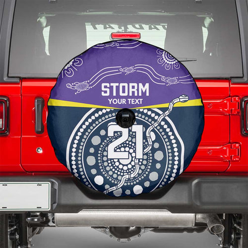 Custom Storm Spirit Spare Tire Cover Road to Glory Indigenous Aboriginal - Aussie Hoodie