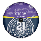 Custom Storm Spirit Spare Tire Cover Road to Glory Indigenous Aboriginal - Aussie Hoodie