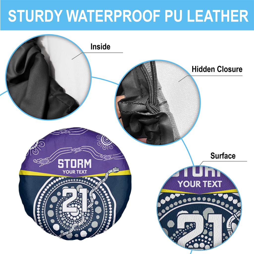 Custom Storm Spirit Spare Tire Cover Road to Glory Indigenous Aboriginal - Aussie Hoodie