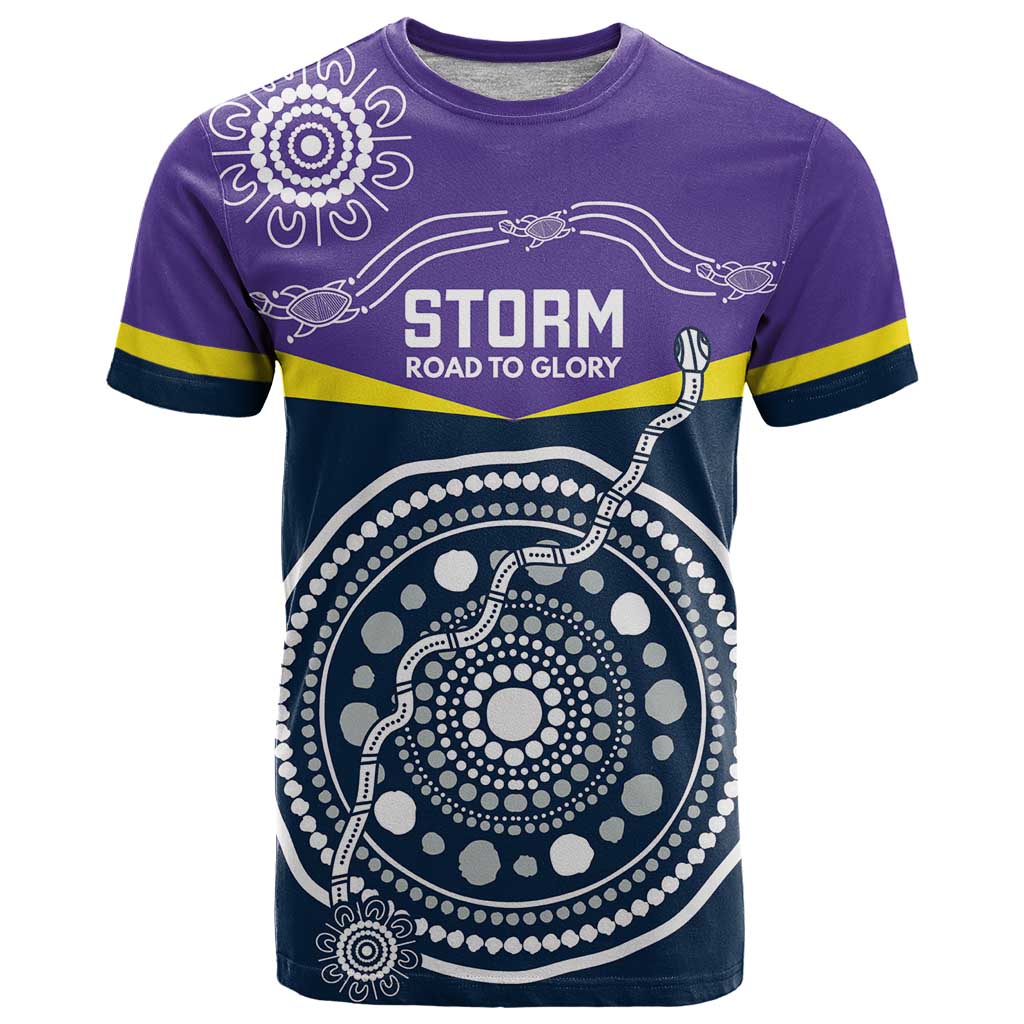 Custom Storm Spirit T Shirt Road to Glory Indigenous Aboriginal - Aussie Hoodie
