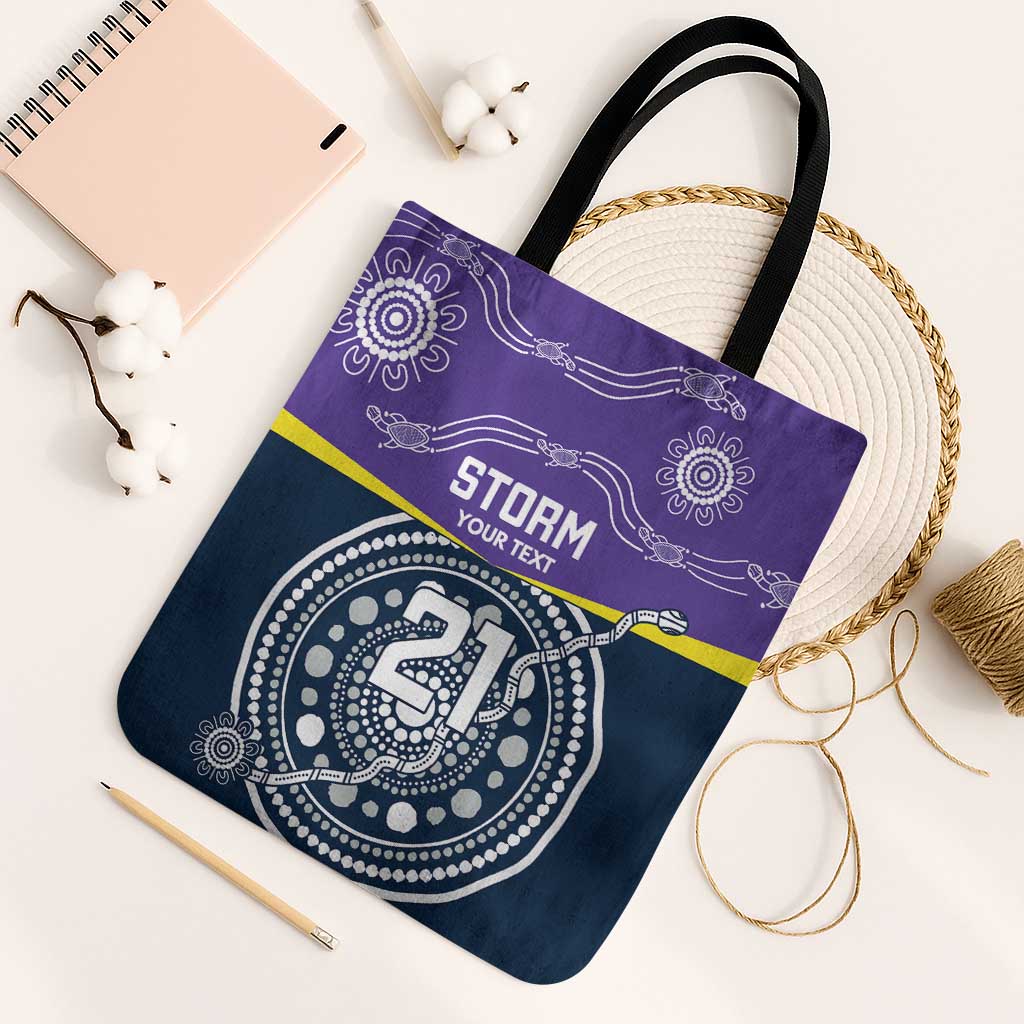 Custom Storm Spirit Tote Bag Road to Glory Indigenous Aboriginal - Aussie Hoodie