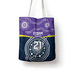 Custom Storm Spirit Tote Bag Road to Glory Indigenous Aboriginal - Aussie Hoodie
