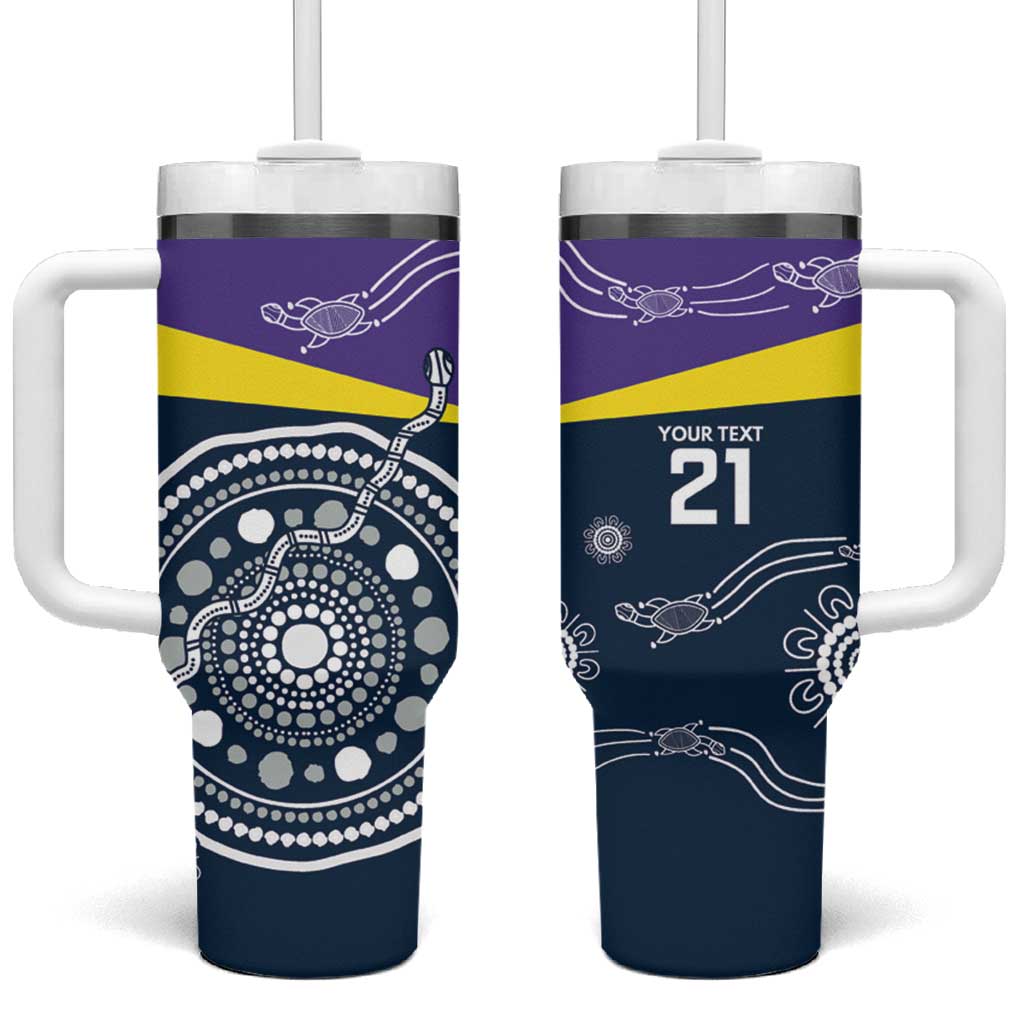 Custom Storm Spirit Tumbler With Handle Road to Glory Indigenous Aboriginal - Aussie Hoodie