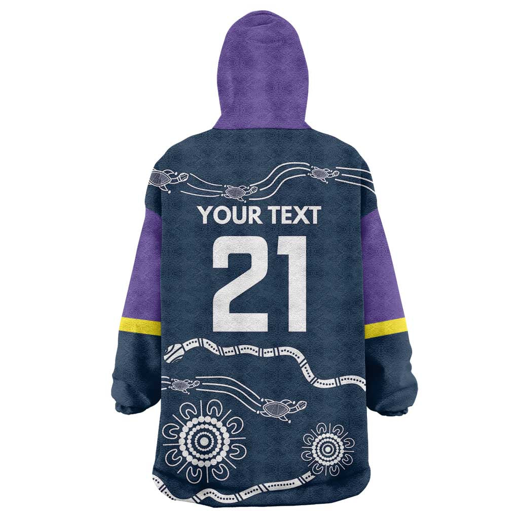 Custom Storm Spirit Wearable Blanket Hoodie Road to Glory Indigenous Aboriginal - Aussie Hoodie