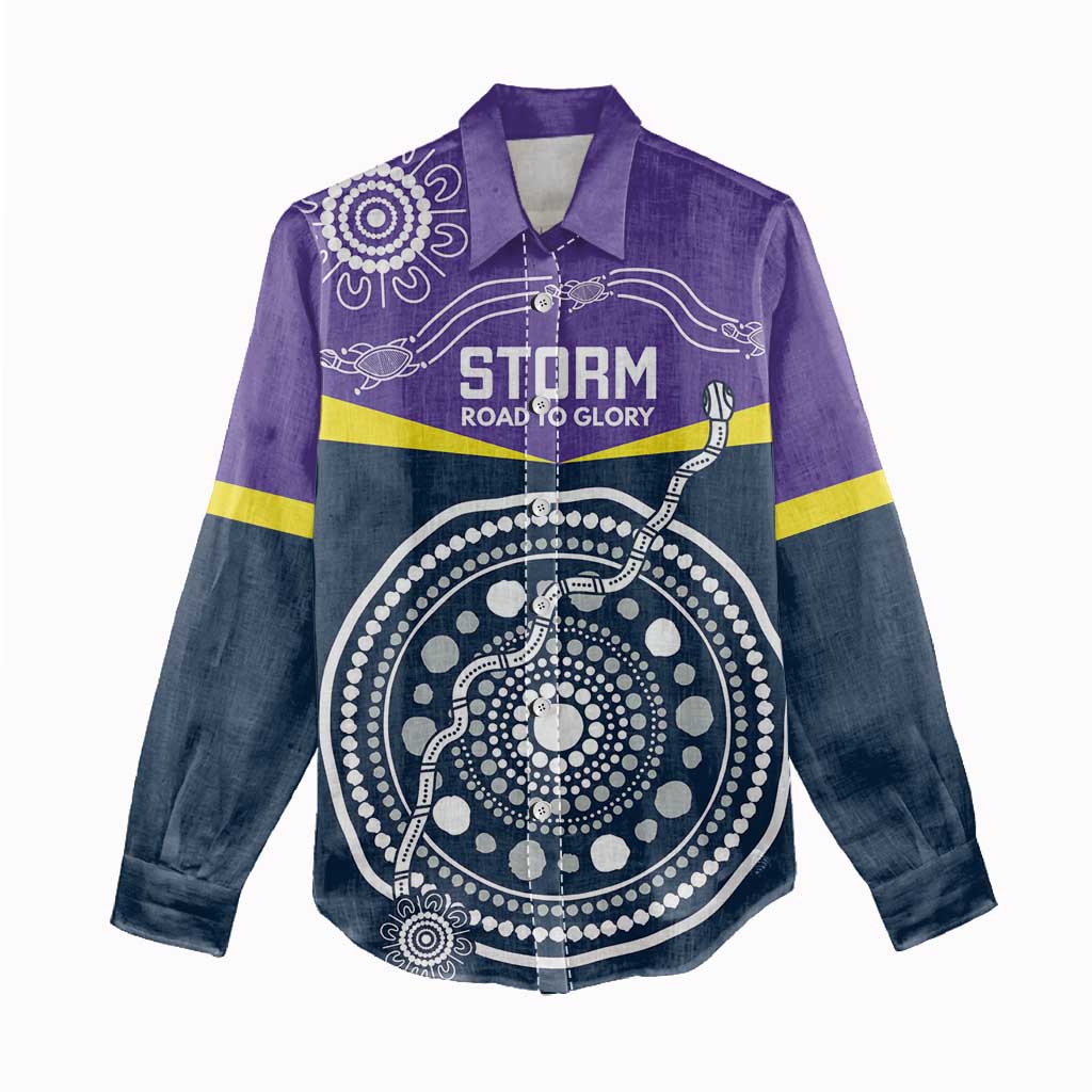 Custom Storm Spirit Women Casual Shirt Road to Glory Indigenous Aboriginal - Aussie Hoodie