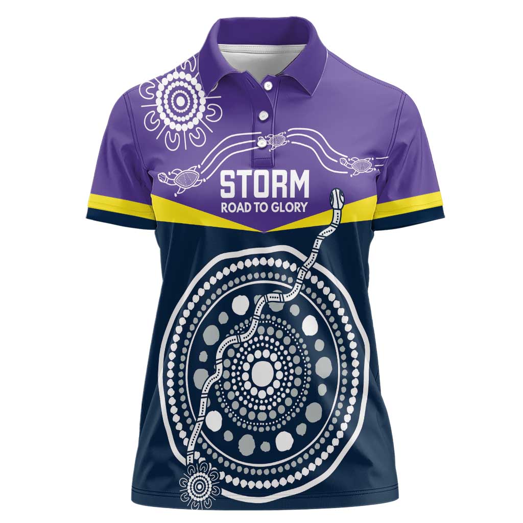 Custom Storm Spirit Women Polo Shirt Road to Glory Indigenous Aboriginal - Aussie Hoodie