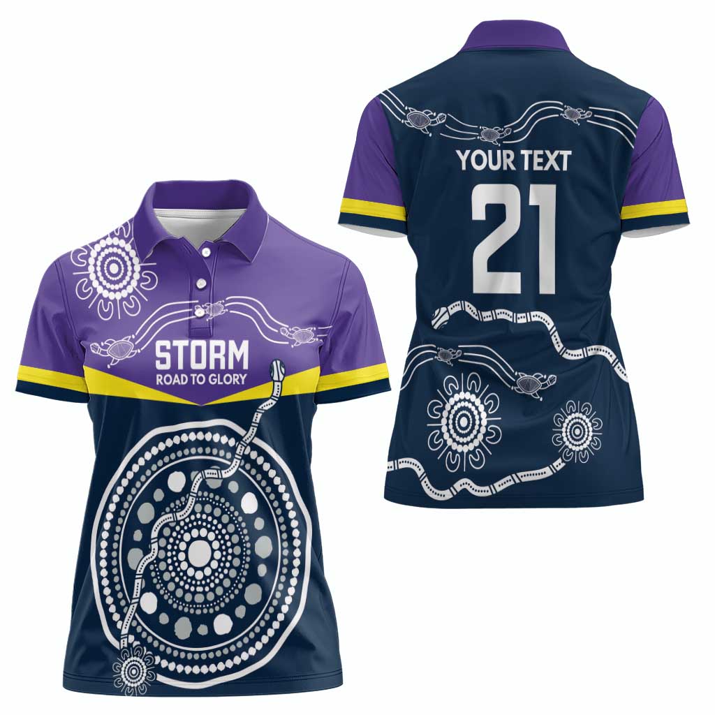 Custom Storm Spirit Women Polo Shirt Road to Glory Indigenous Aboriginal - Aussie Hoodie