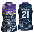 Custom Storm Spirit Women Sleeveless Polo Shirt Road to Glory Indigenous Aboriginal - Aussie Hoodie