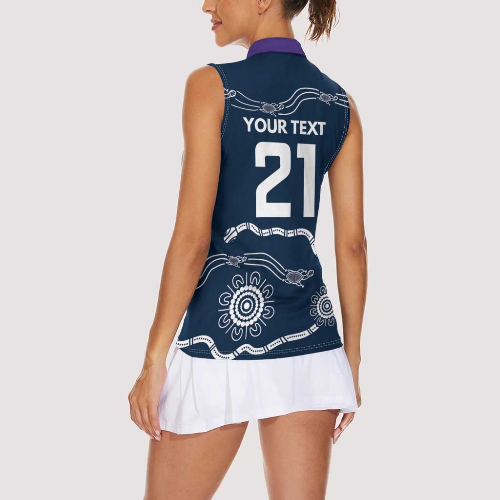 Custom Storm Spirit Women Sleeveless Polo Shirt Road to Glory Indigenous Aboriginal - Aussie Hoodie