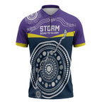 Custom Storm Spirit Zipper Polo Shirt Road to Glory Indigenous Aboriginal - Aussie Hoodie