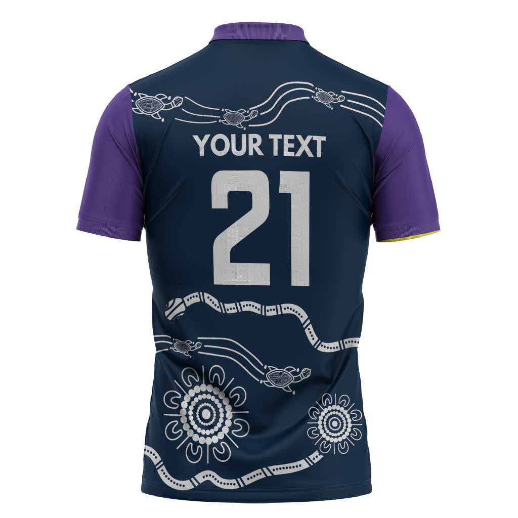 Custom Storm Spirit Zipper Polo Shirt Road to Glory Indigenous Aboriginal - Aussie Hoodie