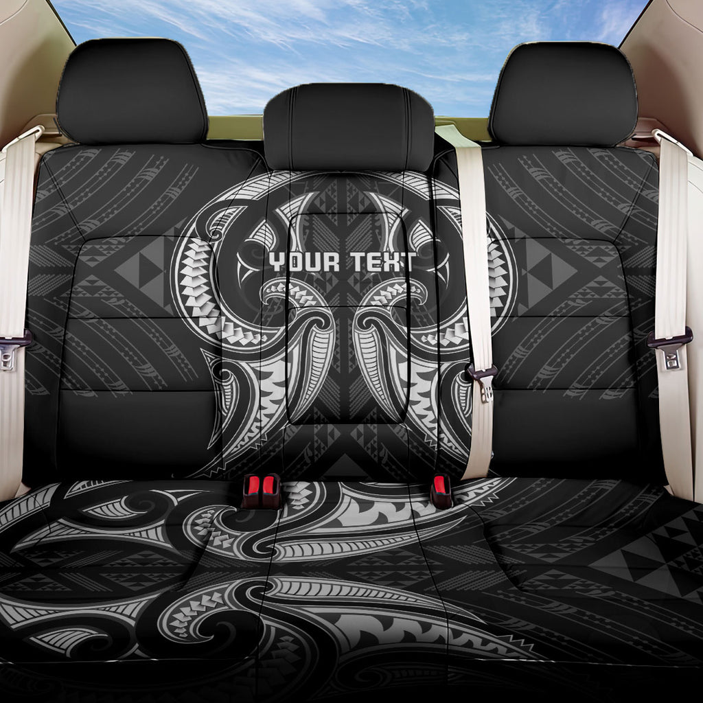 Maori Rugby Custom Ngaru Mangopare Back Car Seat Cover Black Whetu Niho Taniwha Motif