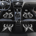 Maori Rugby Custom Ngaru Mangopare Car Mats Black Whetu Niho Taniwha Motif