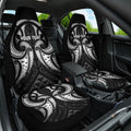 Maori Rugby Custom Ngaru Mangopare Car Seat Cover Black Whetu Niho Taniwha Motif
