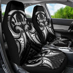 Maori Rugby Custom Ngaru Mangopare Car Seat Cover Black Whetu Niho Taniwha Motif