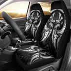 Maori Rugby Custom Ngaru Mangopare Car Seat Cover Black Whetu Niho Taniwha Motif