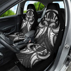 Maori Rugby Custom Ngaru Mangopare Car Seat Cover Black Whetu Niho Taniwha Motif