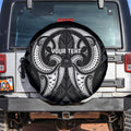 Maori Rugby Custom Ngaru Mangopare Spare Tire Cover Black Whetu Niho Taniwha Motif