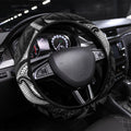 Maori Rugby Ngaru Mangopare Steering Wheel Cover Black Whetu Niho Taniwha Motif