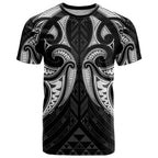 Maori Rugby Custom Ngaru Mangopare T Shirt Black Whetu Niho Taniwha Motif