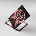Maori Rugby Custom Ngaru Mangopare Canvas Wall Art Black Red Whetu Niho Taniwha Motif