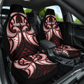 Maori Rugby Custom Ngaru Mangopare Car Seat Cover Black Red Whetu Niho Taniwha Motif