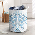 Maori Rugby Custom Ngaru Mangopare Laundry Basket Kahui Whetu Niho Taniwha Motif